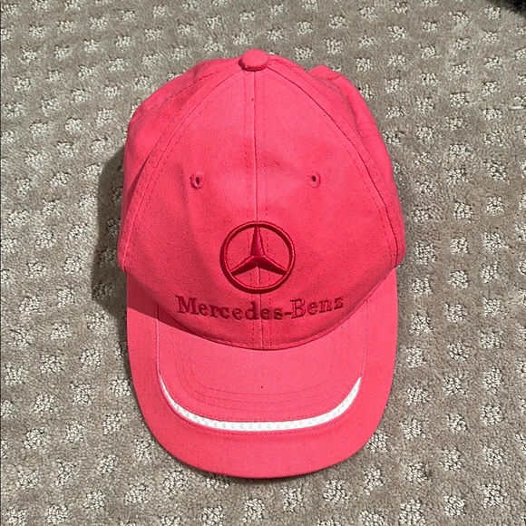 Vintage Mercedes-Benz Strap Back Hat Cap Women's Pink - Picture 1 of 1